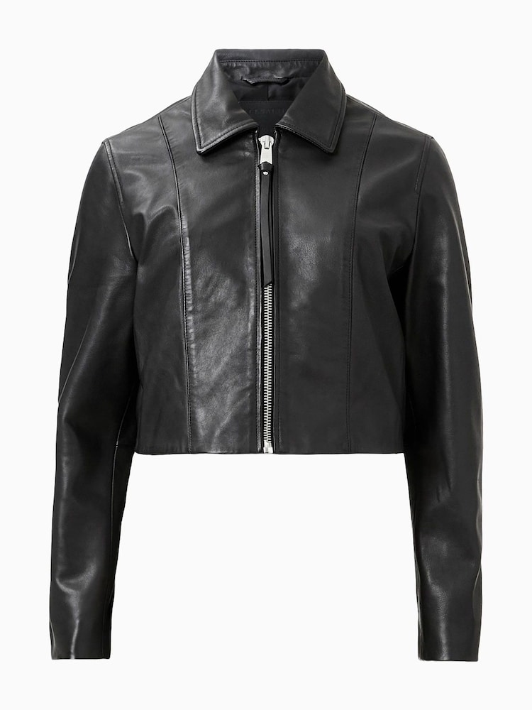 AllSaints Black Alma Jacket - Image 7 of 7