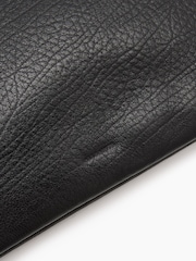 AllSaints Black Bettina Grain Clutch Bag - Image 4 of 5