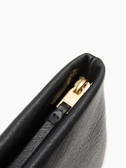 AllSaints Black Bettina Grain Clutch Bag - Image 5 of 5