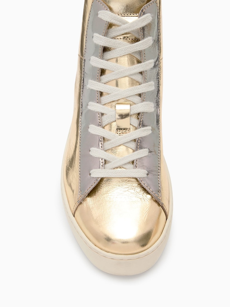 AllSaints Metallic Tana Met High Top - Image 5 of 5