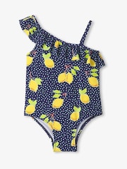 Hatley Blue Fresh Lemons Ruffle Trim Swimsuit - Image 2 of 2