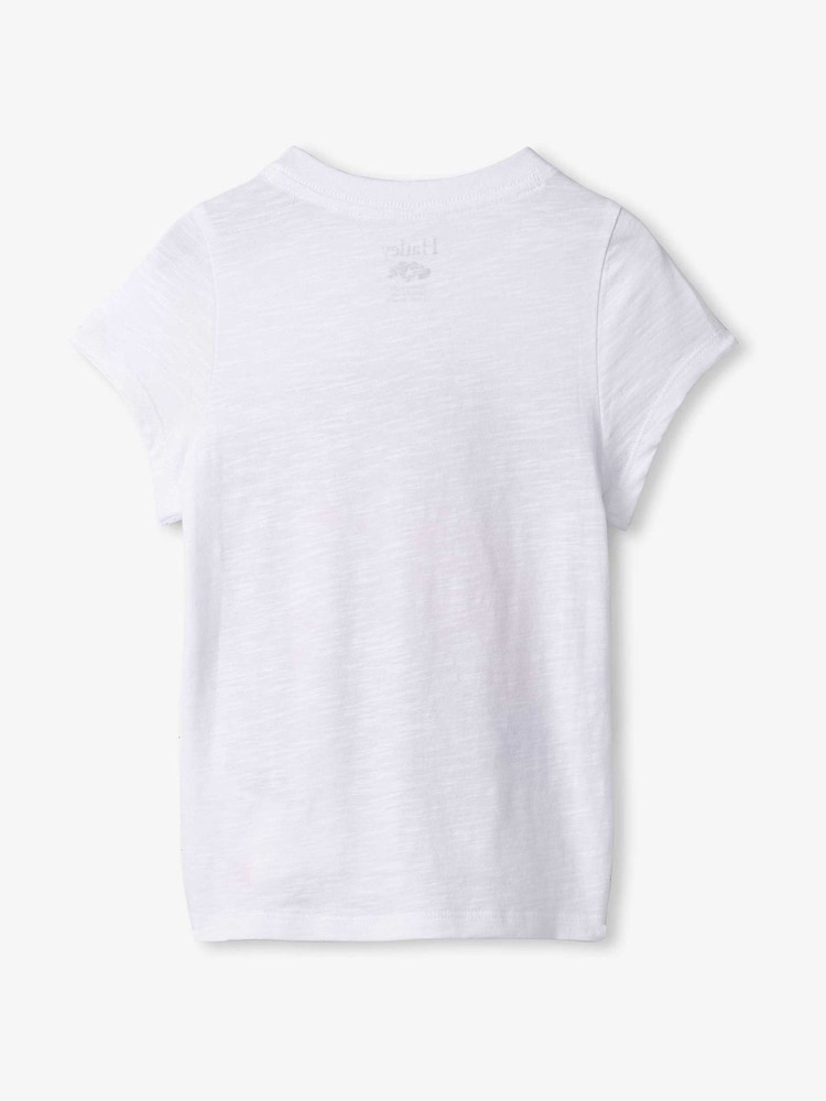 Hatley 100% Cotton Opulent Dolphins Graphic White T-Shirt - Image 2 of 2