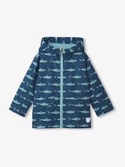 Синяя куртка из микрофибры с принтом акул Hatley - Изображение 2 из 3