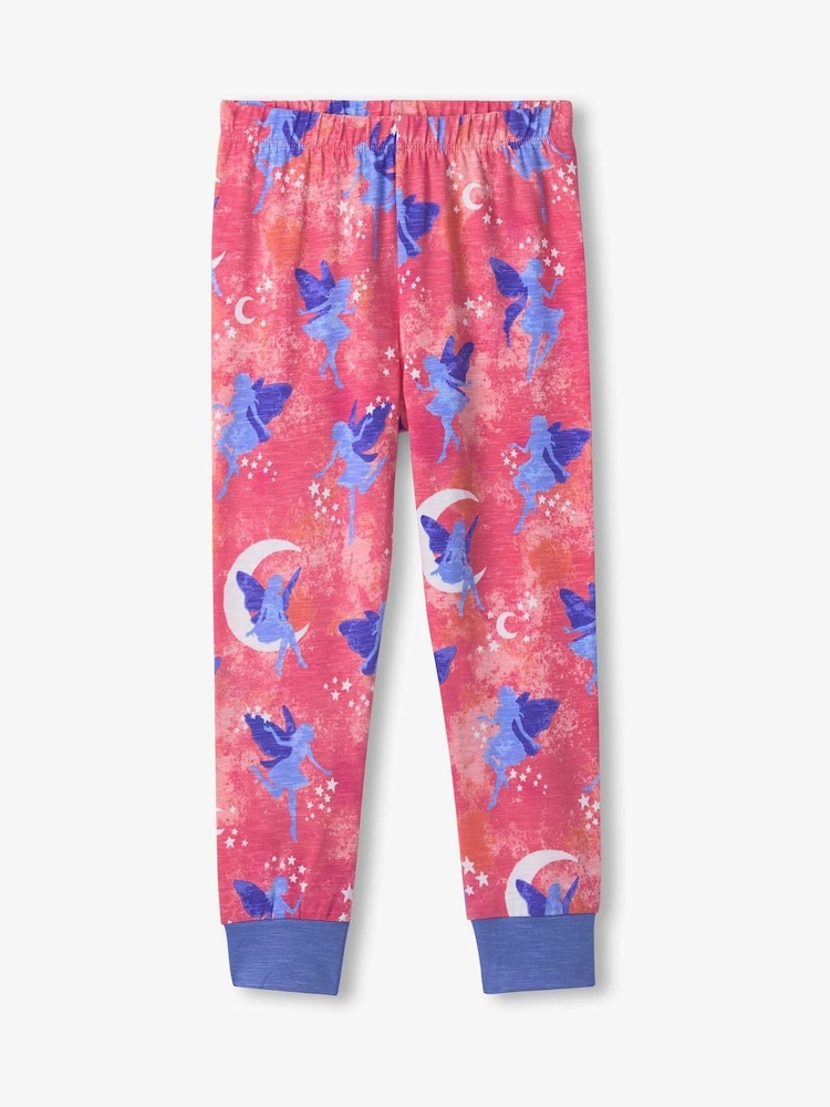Hatley Pink Night Fairies Stretch Cotton Pyjamas Set - Image 3 of 3 Hatley Pink Night Fairies Stretch Cotton Pyjamas Set - Image 3 of 3