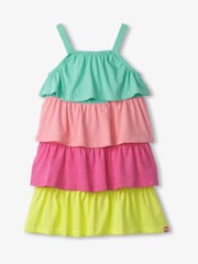 Hatley Blue Bright Rainbow Tiered Dress - Image 1 of 2
