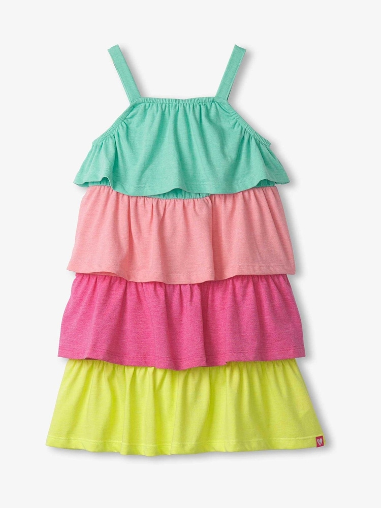 Hatley Blue Bright Rainbow Tiered Dress - Image 1 of 2