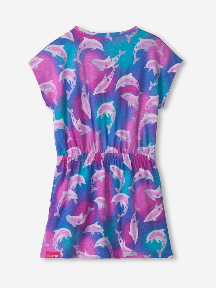 Hatley Purple Airbrush Dolphins Relaxed Dress - Image 2 of 2
