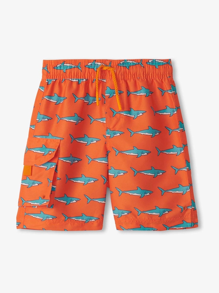 Hatley Orange Shark Tank Board Shorts - Image 2 of 3