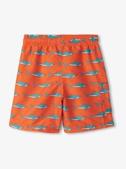 Hatley Orange Shark Tank Board Shorts - Image 3 of 3