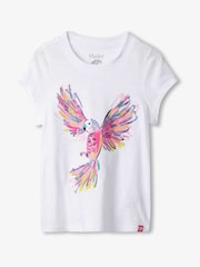 Hatley Parrot Graphic White T-Shirt - صورة 2 من 3