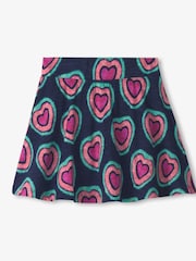 Hatley Blue Glowing Hearts Floaty Skort - Image 3 of 3