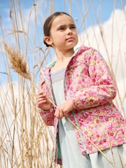 Hatley Pink Groovy Flowers Microfiber Field Jacket - صورة 1 من 1