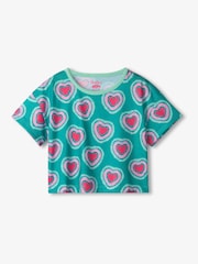 Hatley Green Glowing Hearts Short Sleep Set - Image 2 of 3