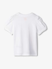 Hatley Soft Horse Twisted Sleeve White T-Shirt - Image 2 of 2