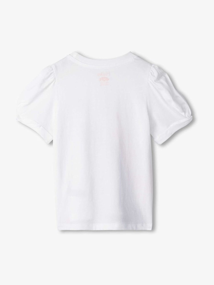 Hatley Soft Horse Twisted Sleeve White T-Shirt - Image 2 of 2 Hatley Soft Horse Twisted Sleeve White T-Shirt - Image 2 of 2