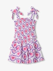 Hatley Glowing Hearts Smocked Angel White Dress - Image 2 of 3