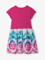 Hatley Pink Sunburst Mixed Fabric Dress - Image 3 of 3