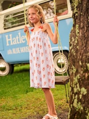 Hatley Crinkle Gauze Ticking Full White Dress - Image 1 of 3
