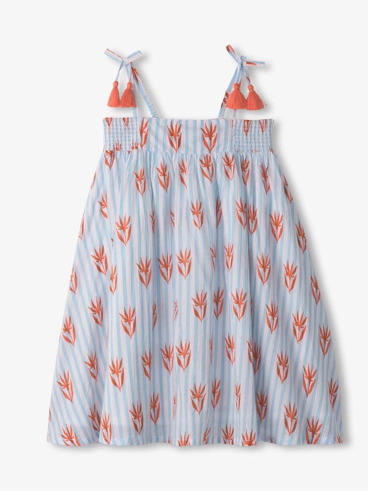 Hatley Crinkle Gauze Ticking Full White Dress - Image 3 of 3 Hatley Crinkle Gauze Ticking Full White Dress - Image 3 of 3
