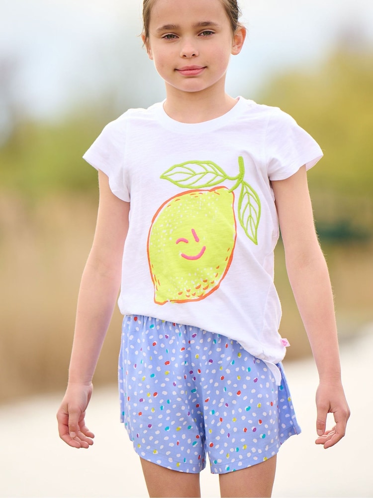 Hatley 100% Cotton Happy Lemon Tie Front Hatley T-Shirt - Image 1 of 4