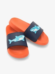 Hatley Orange Shark Slide On Sandals - Image 1 of 3