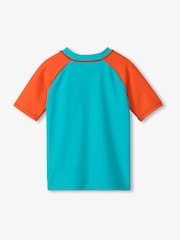 Hatley Blue Shark Short Sleeve Rash Vest - Image 3 of 3