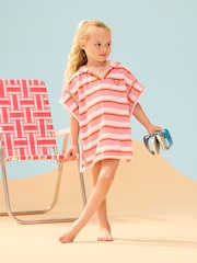 Pink Stripes Hooded Cover-Up - Image 1 of 3