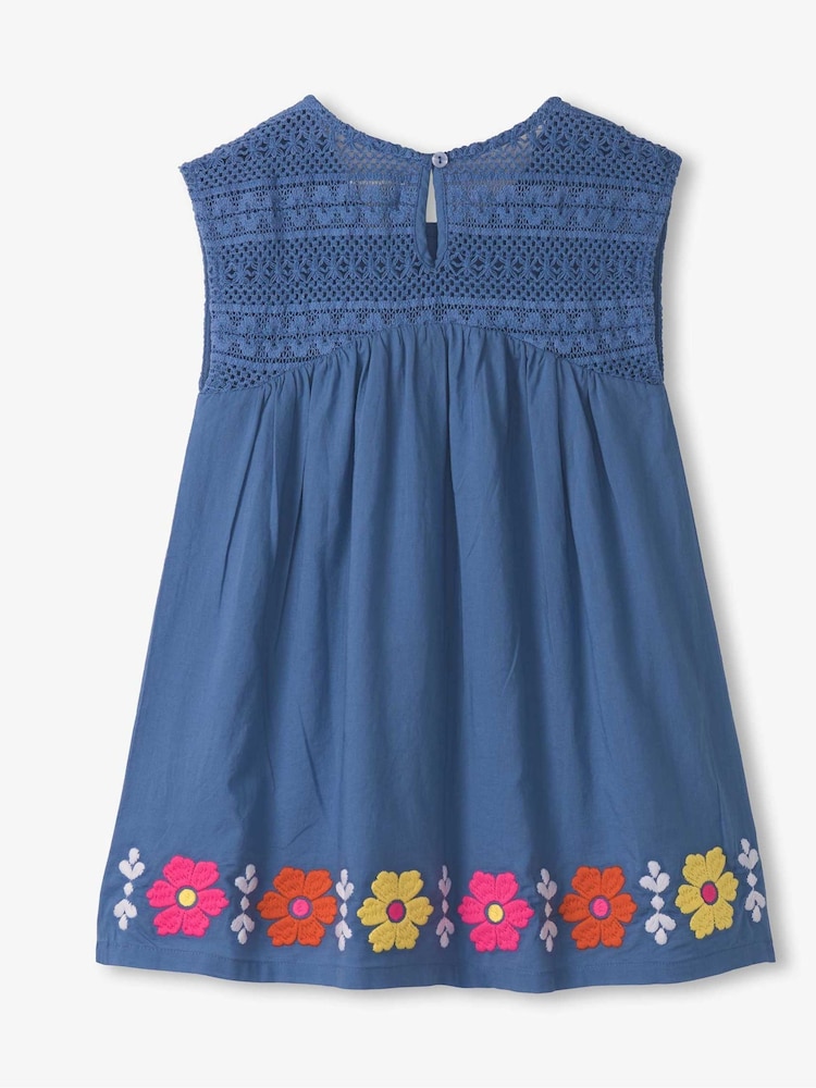 Hatley Blue Persian Jewel Crochet Bodice Dress - Image 4 of 4