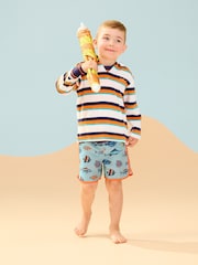 Hatley Blue Tropical Fish Swim Shorts - Image 1 of 3
