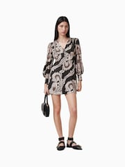 AllSaints Black Auden Dress - Image 1 of 7