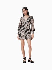 AllSaints Black Auden Dress - Image 5 of 7