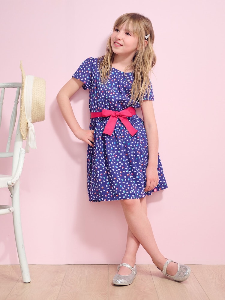 Hatley Blue Lots of Dots Garden Dress - Image 2 of 4