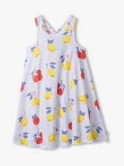 Hatley Fresh Citrus Trapeze White Dress - Image 1 of 2