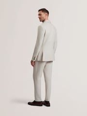 Ted Baker Cream Kenleyj Linen Blazer - Image 4 of 6
