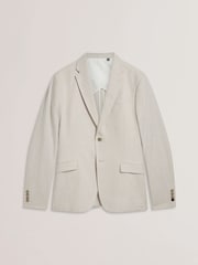 Ted Baker Cream Kenleyj Linen Blazer - Image 5 of 6