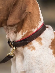 Lords and Labradors Brown Red Italian Leather Dog Lead - Image 2 of 4