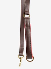 Lords and Labradors Brown Red Italian Leather Dog Lead - Image 4 of 4