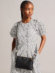 Ted Baker Black Esille-Webbing Cross-Body Bag - Image 1 of 5