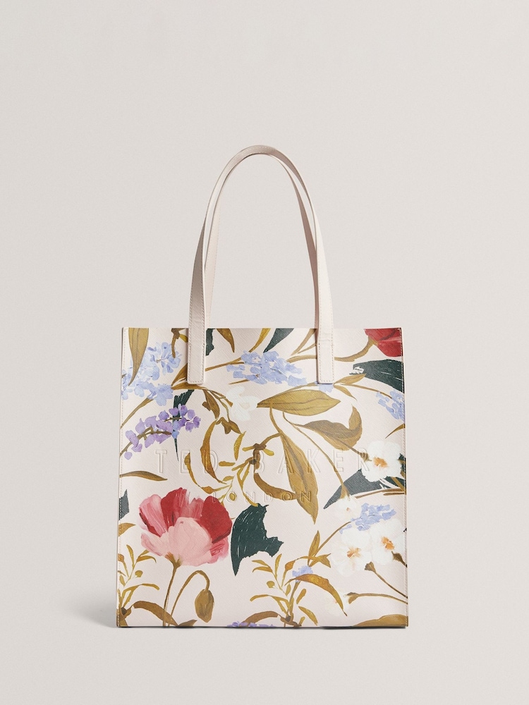Ted Baker Pink Palamaa-Floral Printed Large Icon Bag - Image 1 of 4