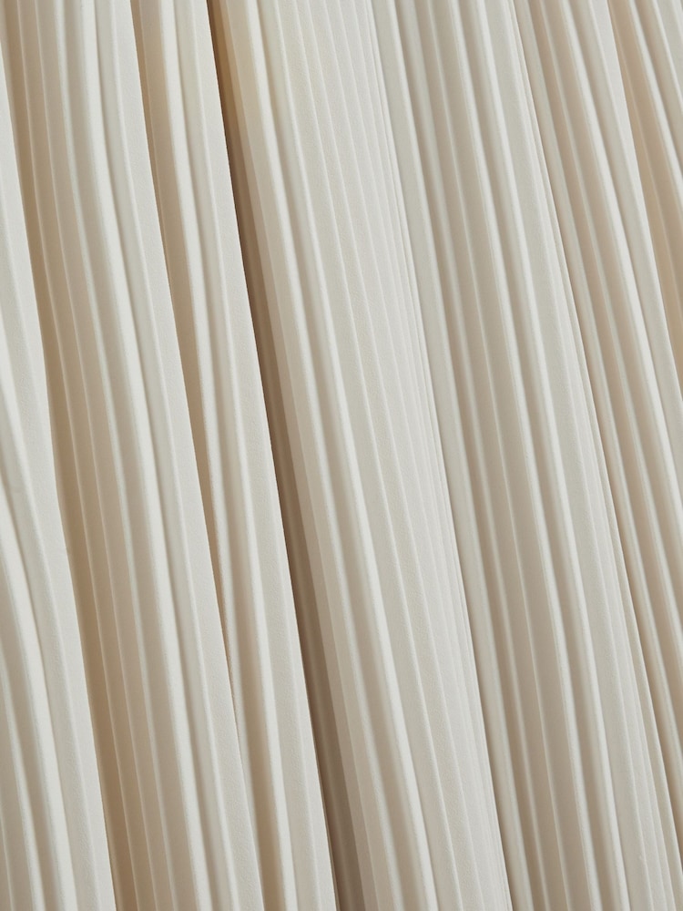Ted Baker White Akala Pleated V-Neck Maxi Dress - Image 5 of 5
