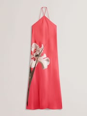 Ted Baker Ajima-Halter Neck Bias Cut Maxi Dress - Image 4 of 5