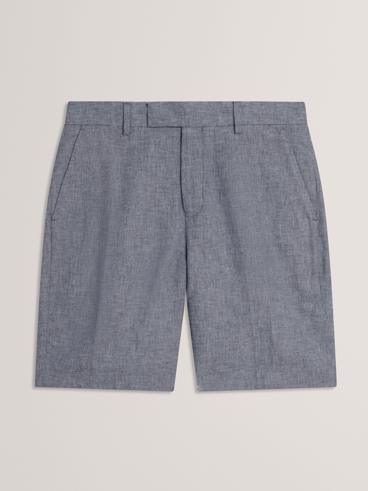 Ted Baker Blue Kenleys Linen Shorts - Image 1 of 2