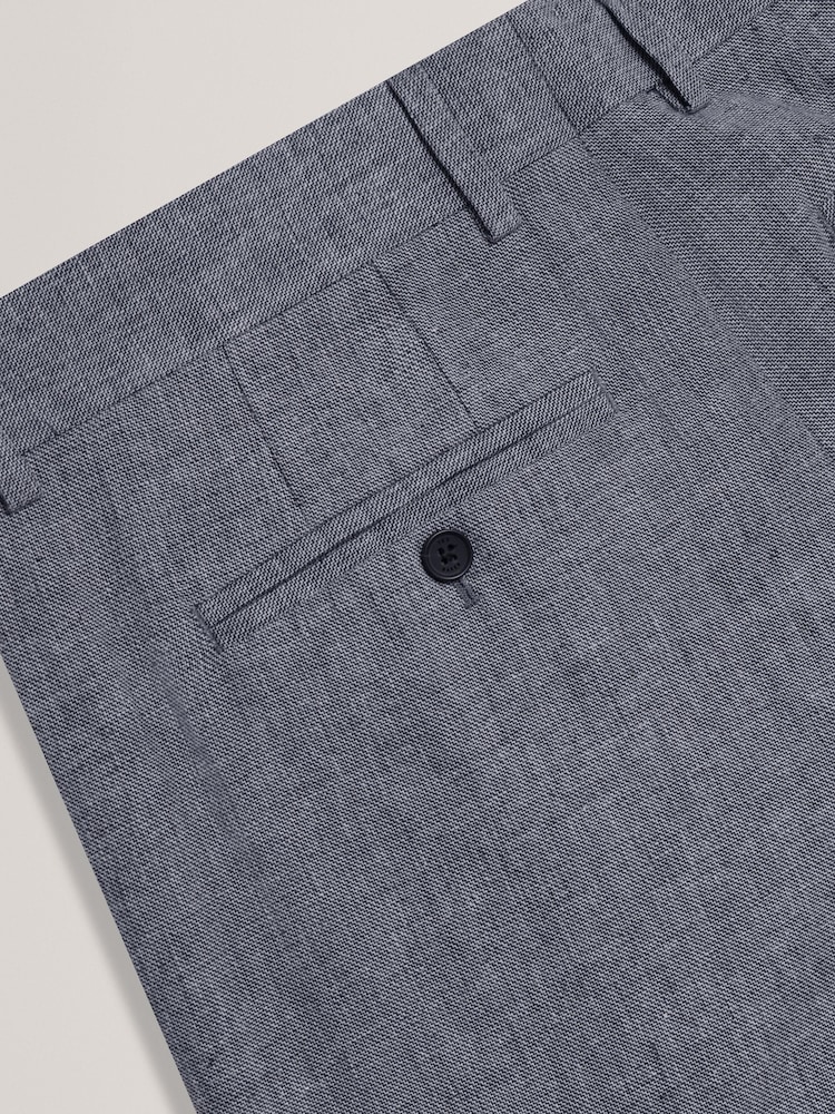Ted Baker Blue Kenleys Linen Shorts - Image 2 of 2