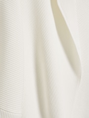 Ted Baker White Erhan Sculptured Ribbed Knit Cardigan - Image 6 of 6