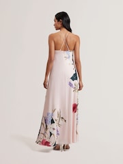 Ted Baker Almaria-Halter Neck Bias Cut Maxi Dress - Image 3 of 5