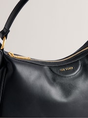 Ted Baker Black Esiah-Webbing Slouchy Hobo Bag - Image 2 of 5