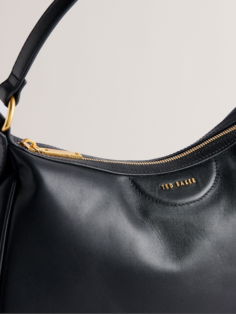 Ted Baker Black Esiah-Webbing Slouchy Hobo Bag - Image 2 of 5
