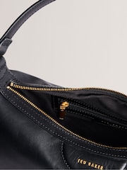 Ted Baker Black Esiah-Webbing Slouchy Hobo Bag - Image 4 of 5