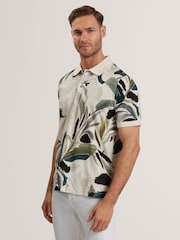Поло из 100% хлопка с принтом Ted Baker Kivem - Image 1 of 6