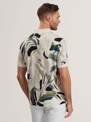 Поло из 100% хлопка с принтом Ted Baker Kivem - Image 2 of 6